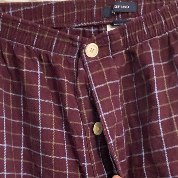 Lands' End 100% Cotton Flannel PJ Set Size L - Picture 7 of 10